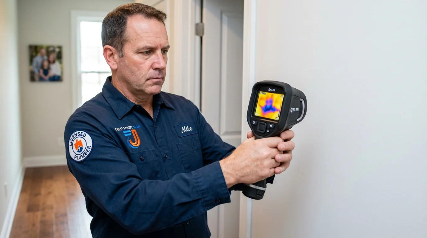Thermal imaging leak detection by Johns Plumbing LLC in Wilson